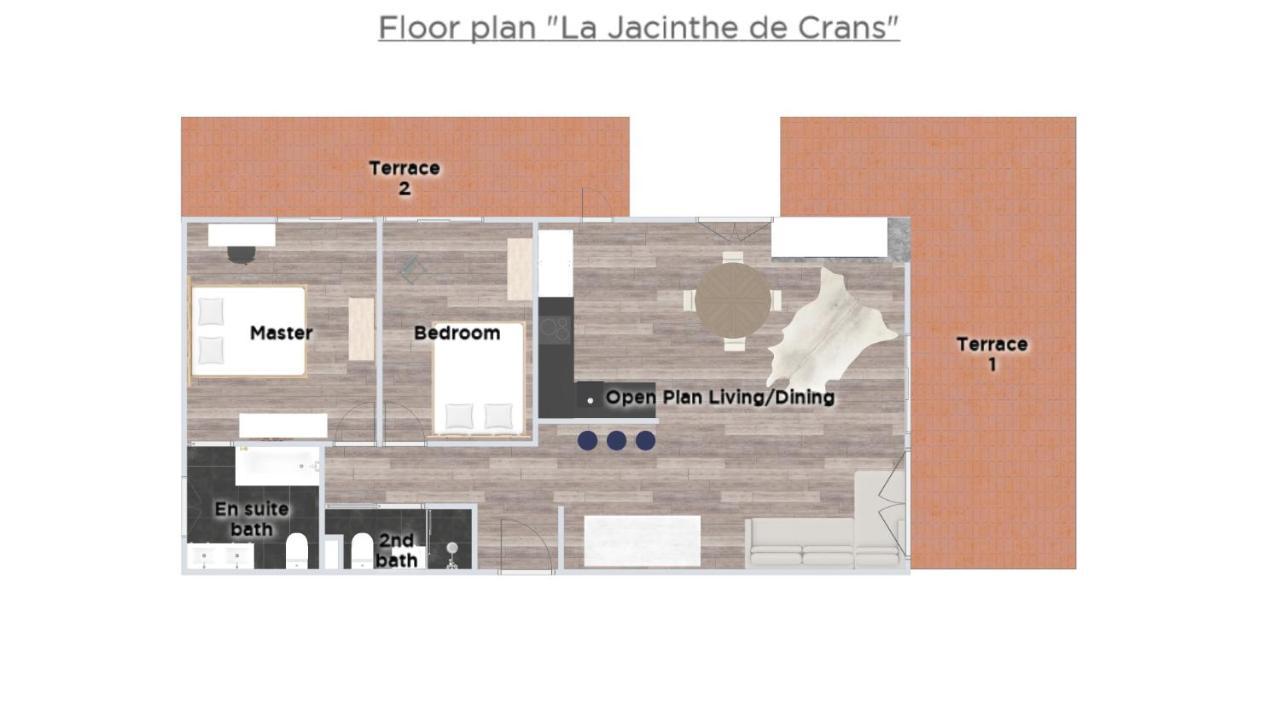 דירות La Jacinthe De Crans מראה חיצוני תמונה